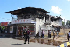 1 Pand Mahonylaan deels afgebrand