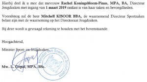 Directeur Jeugdzaken ontlast uit functie 2