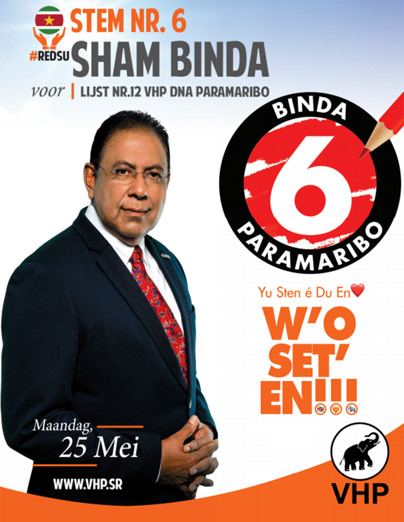 Sham Binda “President Bouterse toont met resolutie zijn faalangst