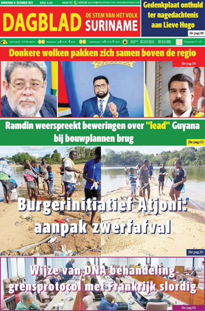 Dagblad Suriname donderdag 14 december 2023 – Dagblad Suriname
